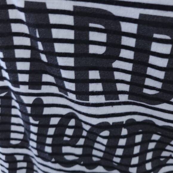 Work Hard Dream Hard Sleeveless Workout Tank Black Medium, Stripe, Athletic - Picture 3 of 6